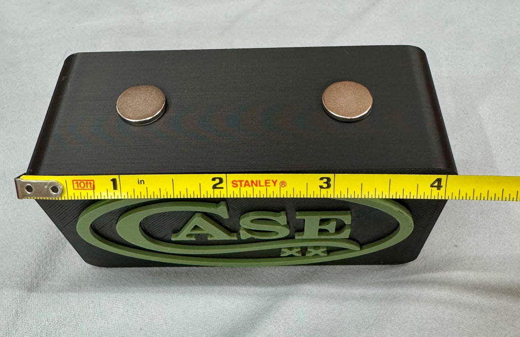 Case XX 3D Printed Magnetic Knife Display – OD Green Logo | Compact EDC Stand | Strong Magnet Hold
