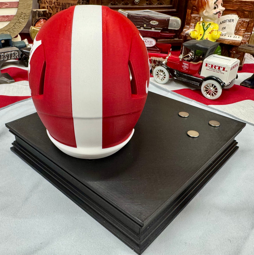 Alabama Crimson Tide Helmet Knife Display – 3D Printed Magnetic Collector Stand (8” x 8”)