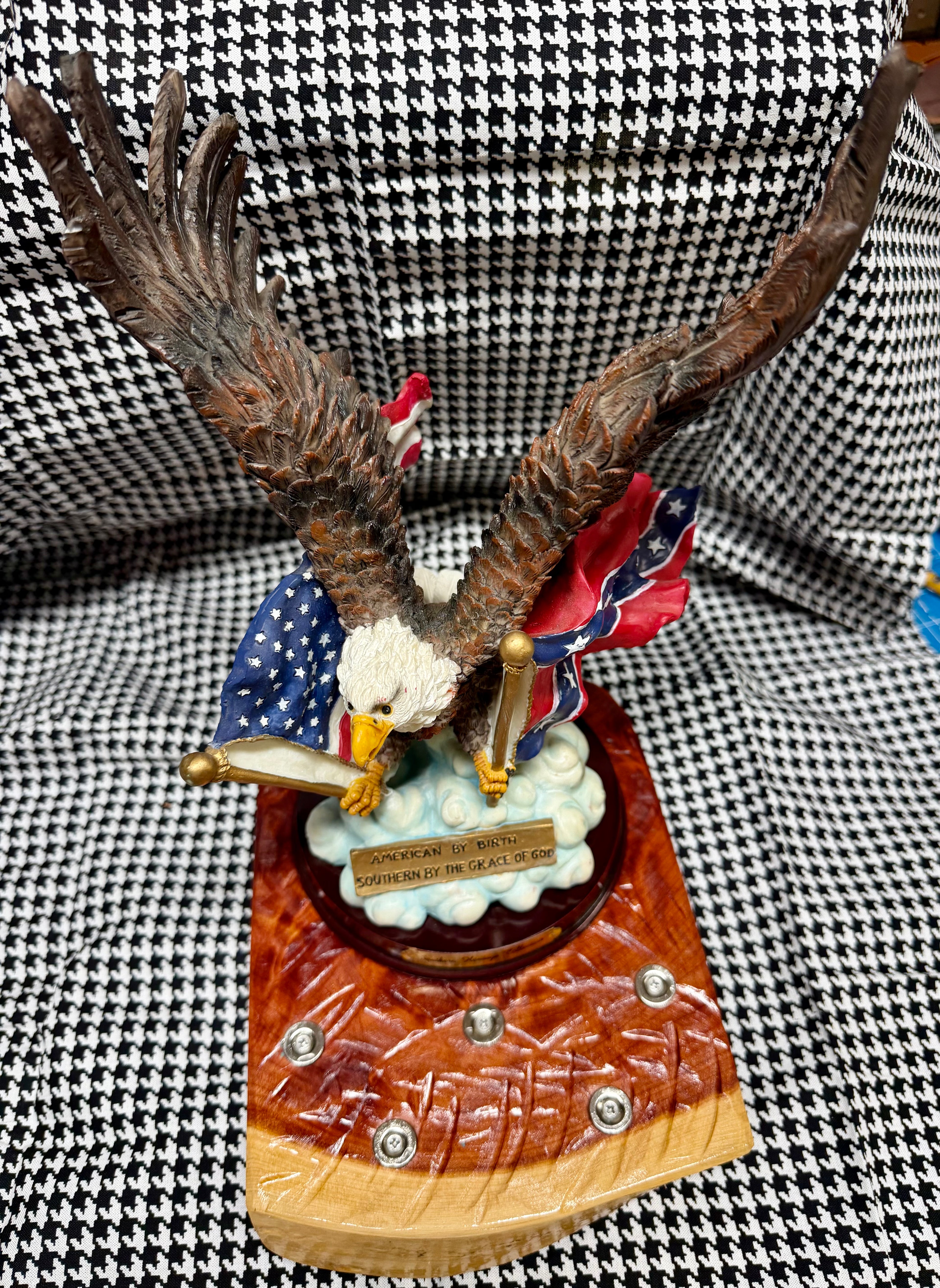 American by Birth, Southern by the Grace of God™ 3-Knife Magnetic Cedar Display