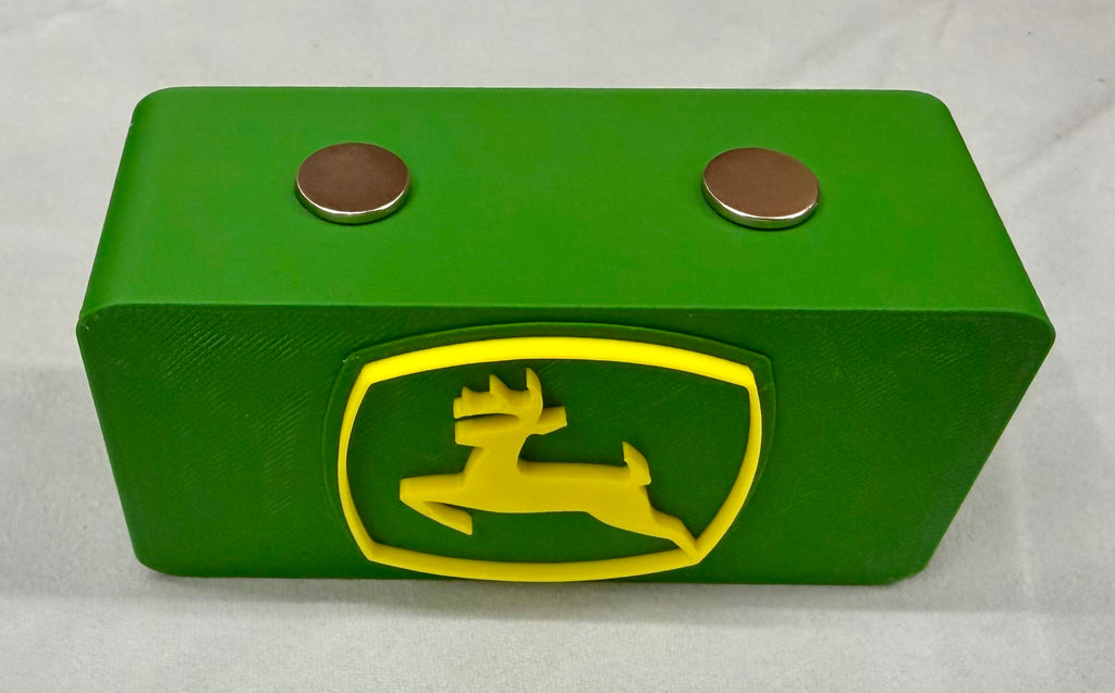 John Deere Green Magnetic Knife Display Stand – 3D Printed EDC Holder (4” x 2” x 1.5”)