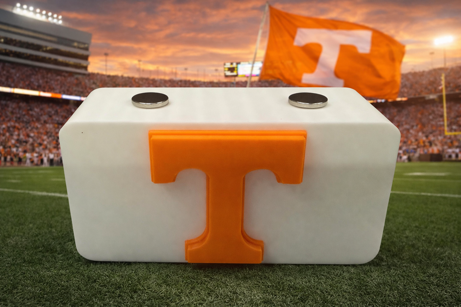 Tennessee Vols “T” Magnetic Knife Display Stand – 3D Printed EDC Holder (4” x 2”)