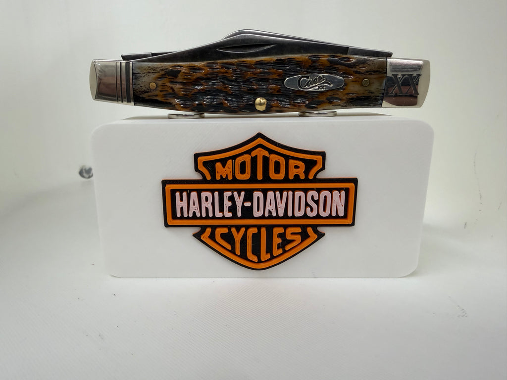 Harley Davidson Magnetic Knife Display Block Premium 3D Printed Collector Stand