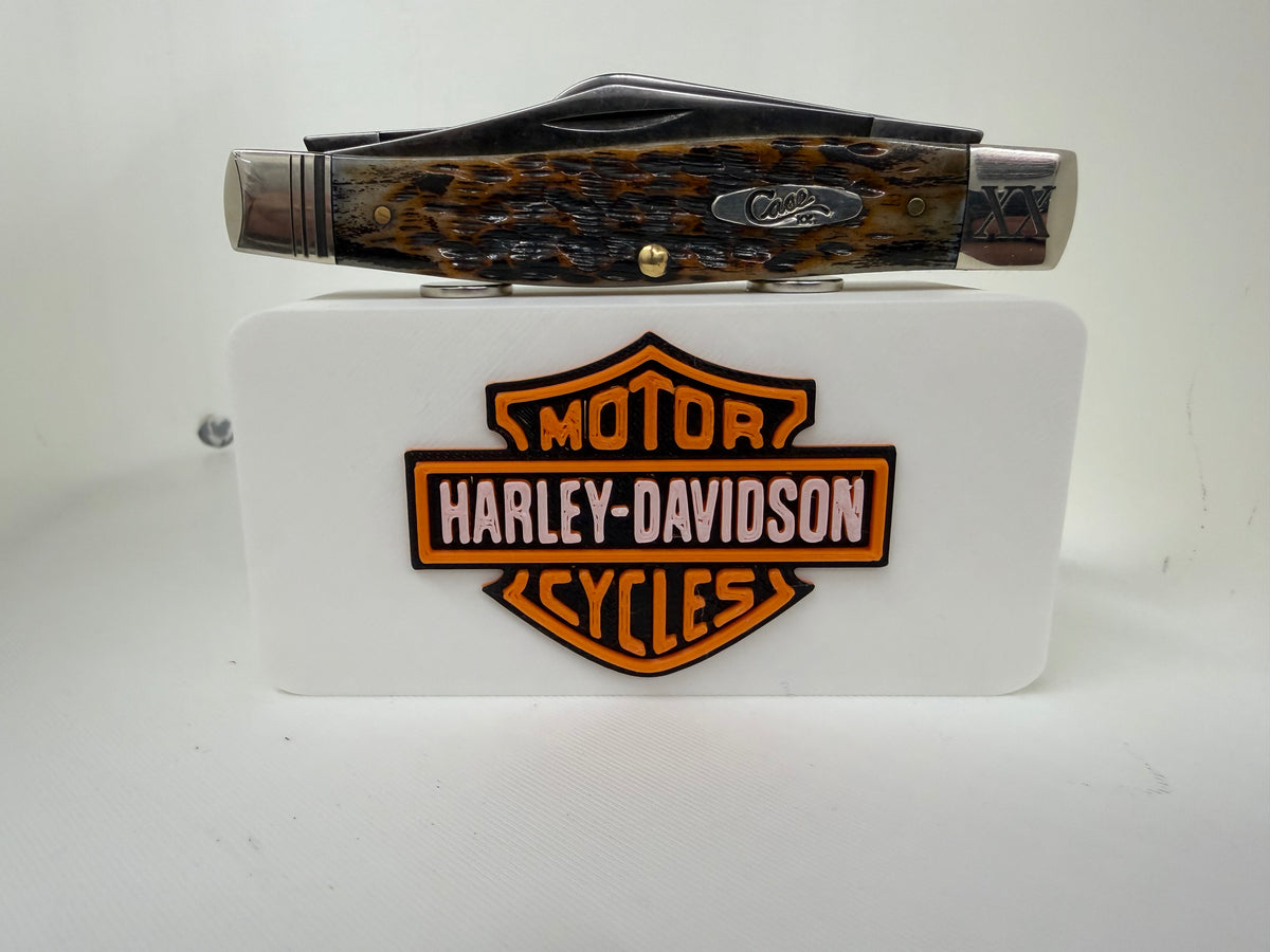 Harley Davidson Magnetic Knife Display Block Premium 3D Printed Collector Stand