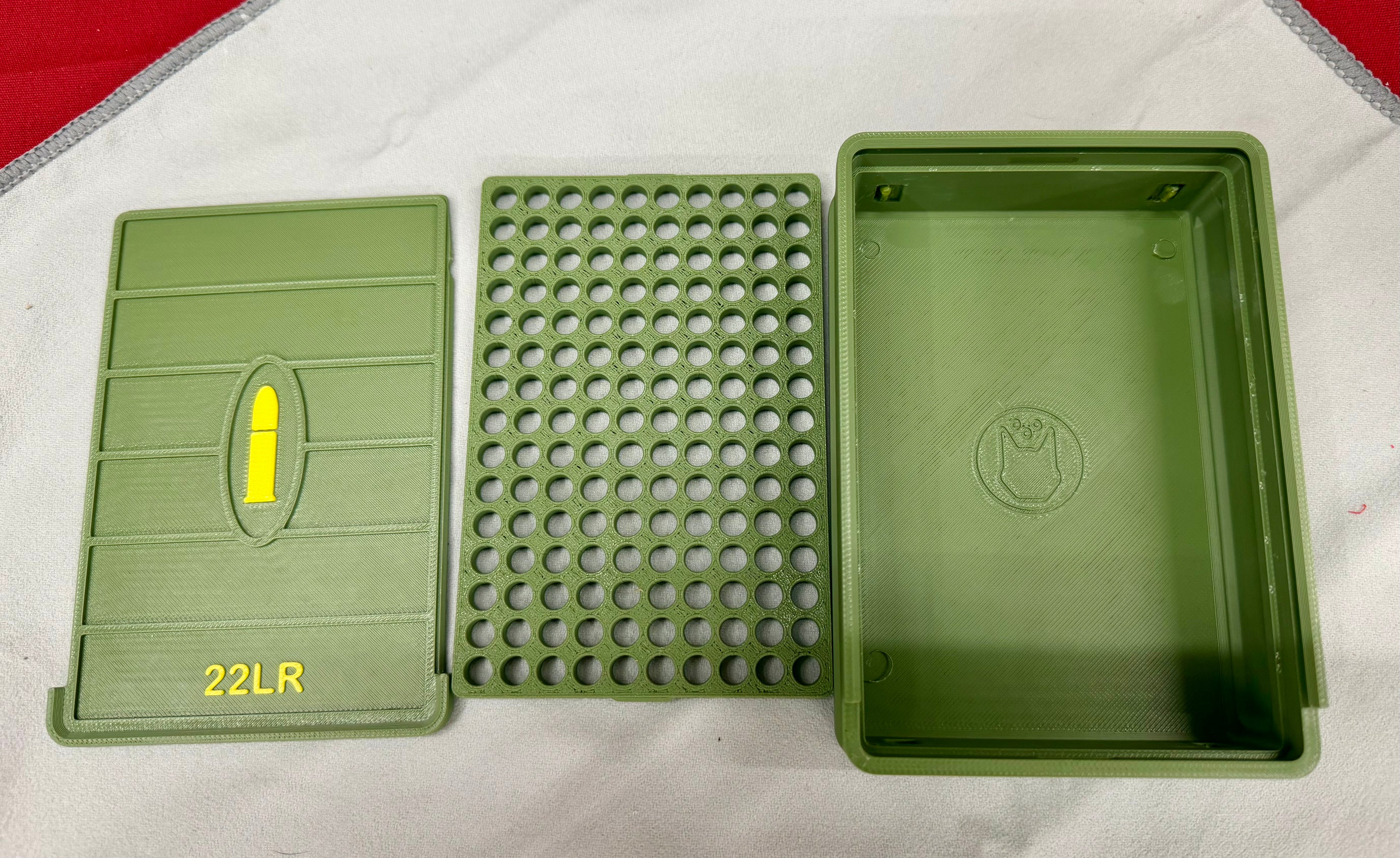 .22LR Tactical Ammo Box – 150 Round Capacity | OD Green Sliding Lock Case