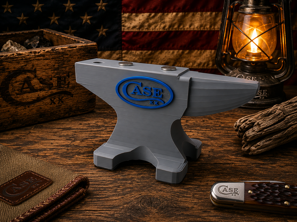 Case XX Magnetic Anvil Knife Display Gray & Blue