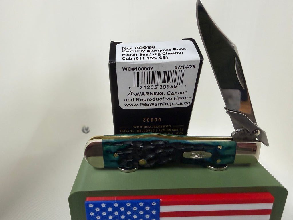 2026 Case XX Kentucky Bluegrass Cheetah Cub 611 1/2L SS Vault Knife NIB RARE