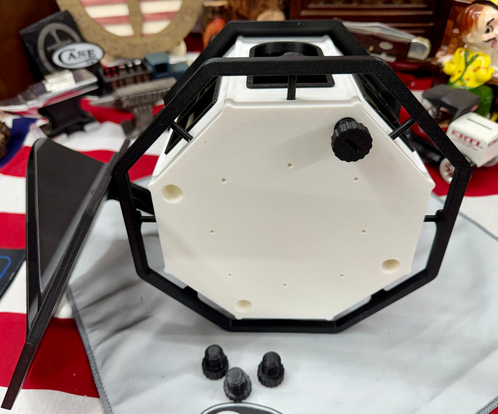 3D Printed Bird Feeder with Mounting Bracket – Black & White Outdoor Feeder | Rugged Finds Collection