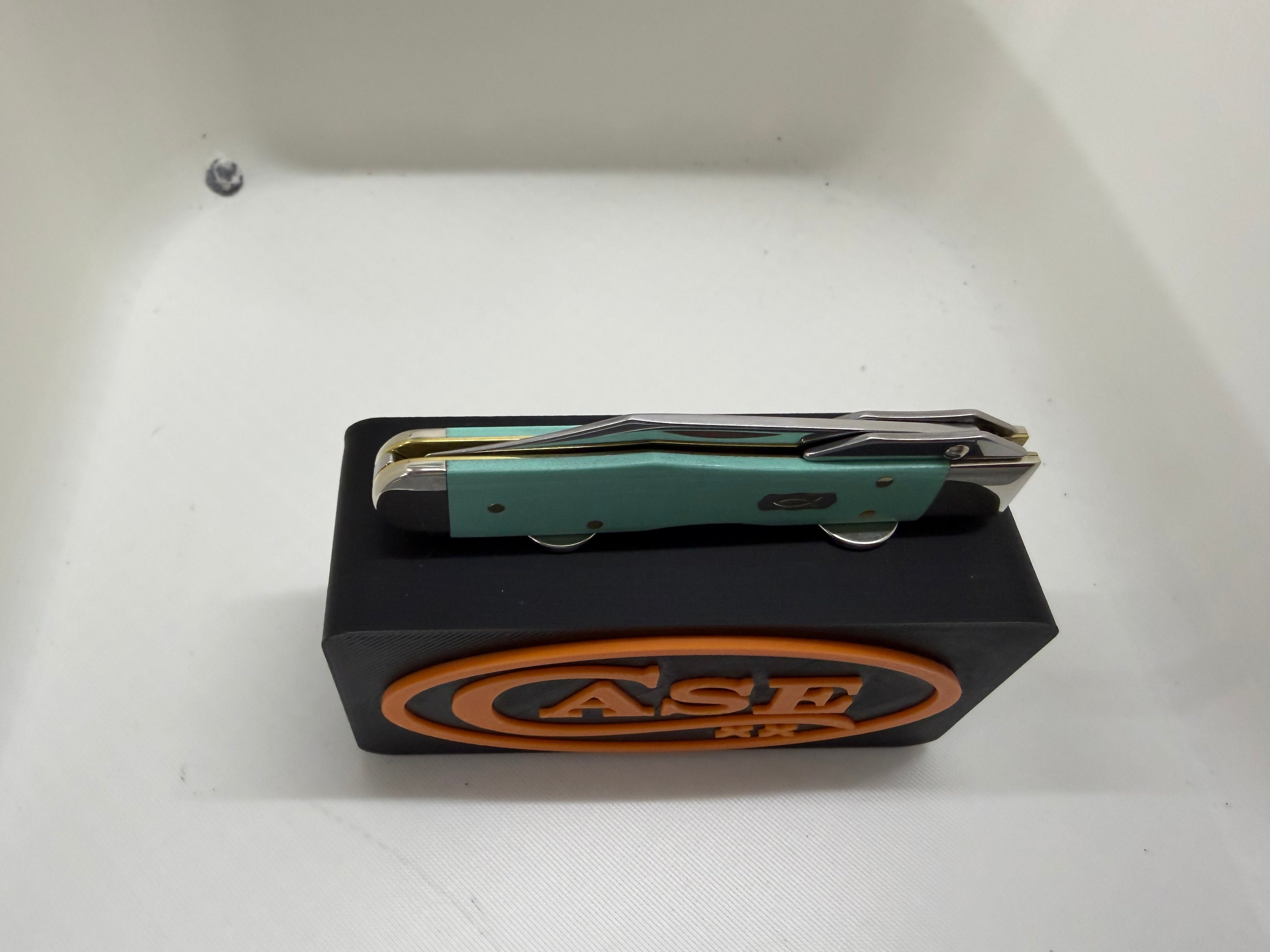 2026 Case XX Seafoam Green G-10 Smooth Cheetah Cub