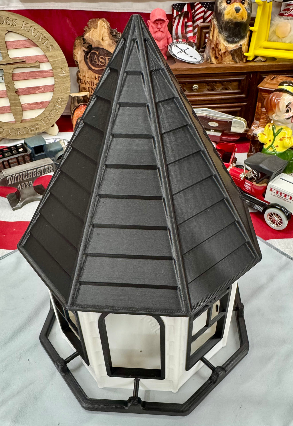 3D Printed Bird Feeder with Mounting Bracket – Black & White Outdoor Feeder | Rugged Finds Collection