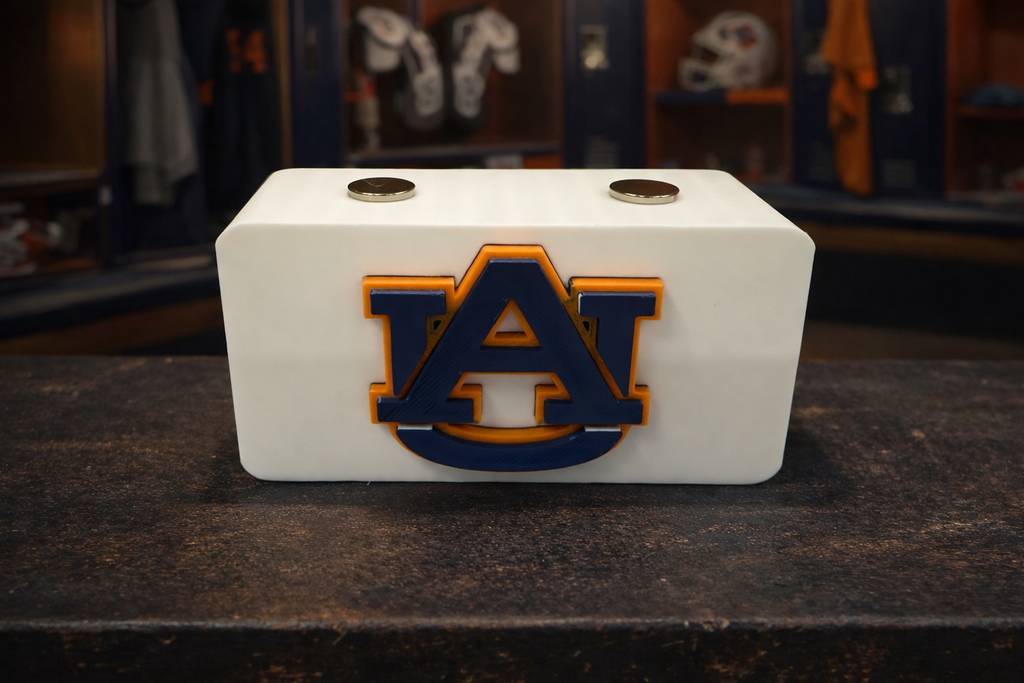 Auburn Tigers Magnetic Knife Display Stand – 3D Printed EDC Holder (4” x 2”)