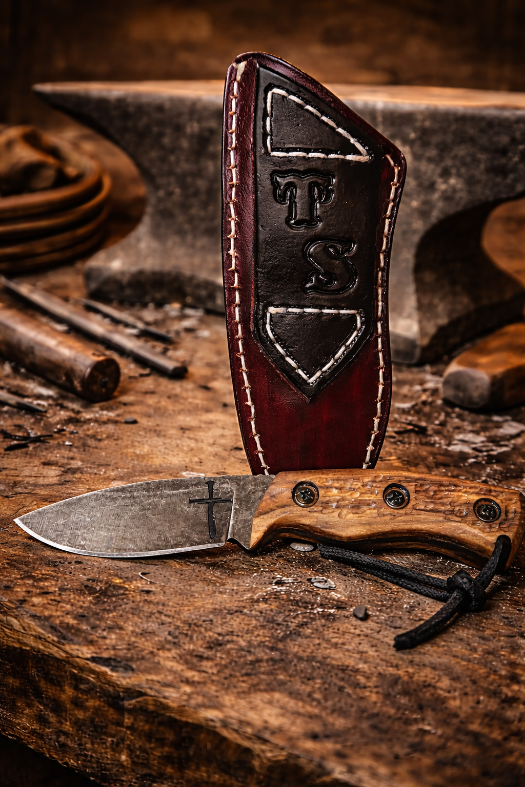 7 Inch "Mini Huntsmen" Fixed Blade Hunting/Skinning EDC Knife