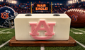 Auburn Tigers Knife Display In White & Pink Magnetic 3D Printed Stand (4” x 2”)