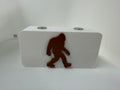 Bigfoot Sasquatch Magnetic Knife Display Block Premium 3D Printed Collector Stand OD Brown & White