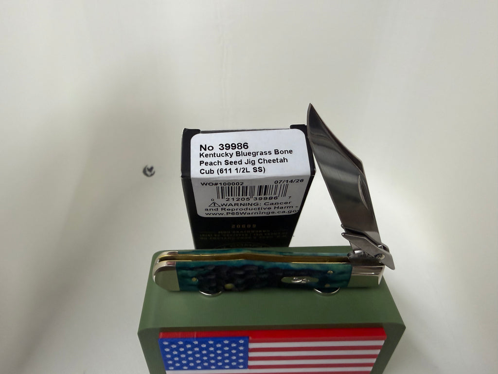 2026 Case XX Kentucky Bluegrass Cheetah Cub 611 1/2L SS Vault Knife NIB RARE