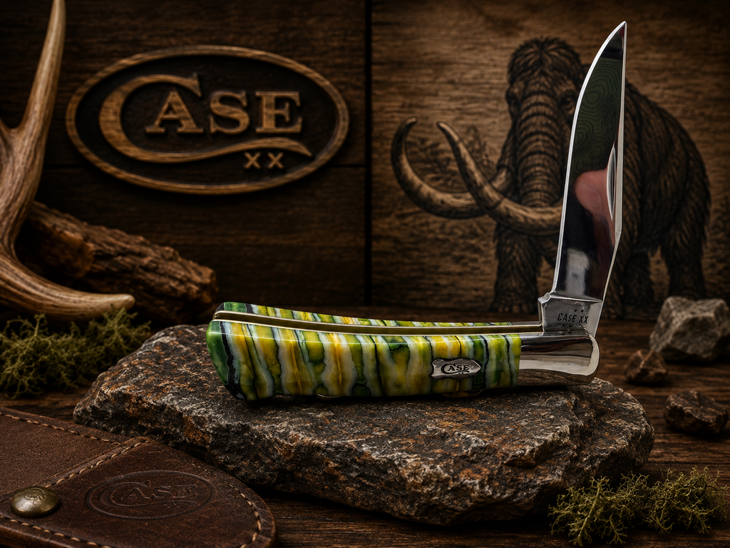 2026 Case XX Axe Handle Custom Green Mammoth Tooth One of One
