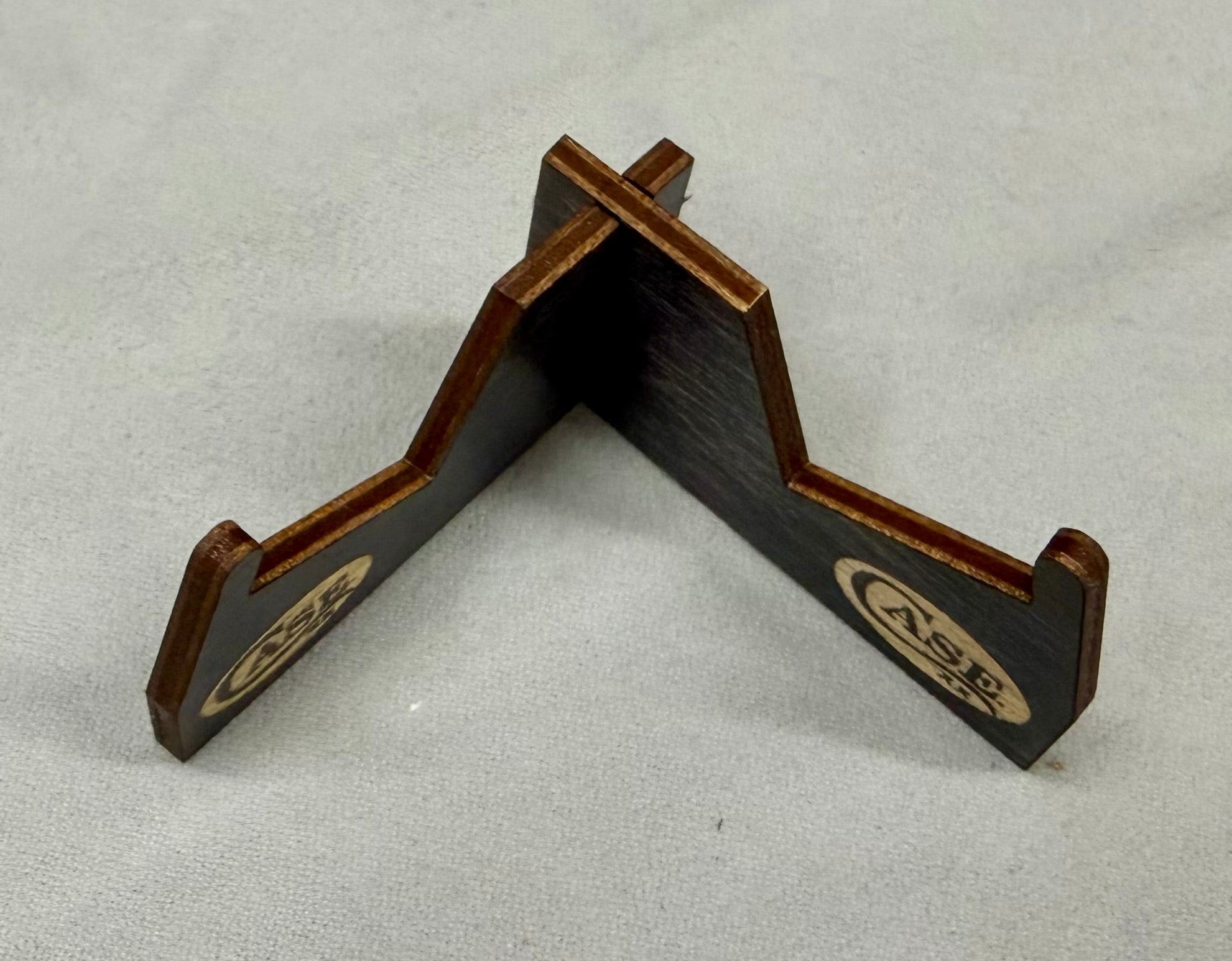 Case XX Black Wooden Knife Stand Stand - 5 Pack