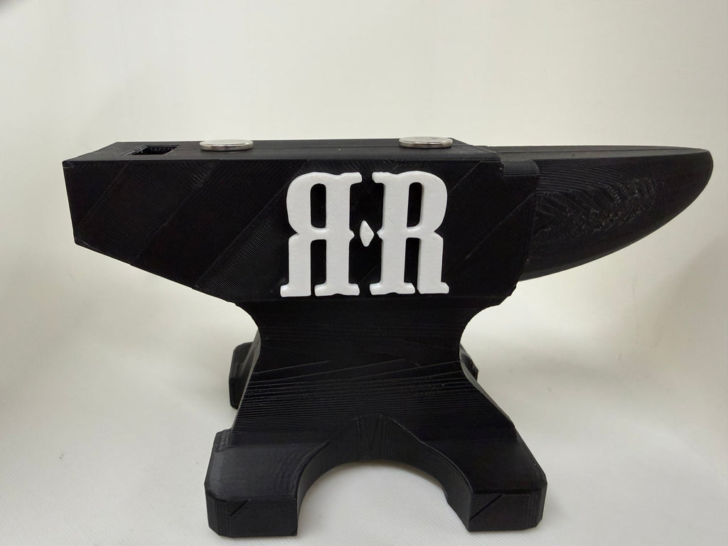 Rough Ryder RR Magnetic Pocket Knife Display Stand 3D Printed Anvil Black
