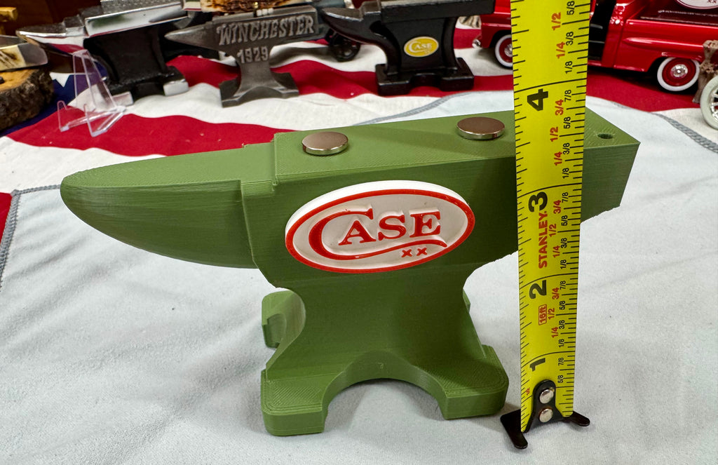 Case XX 3D Printed Anvil Knife Display – OD Green Magnetic Stand