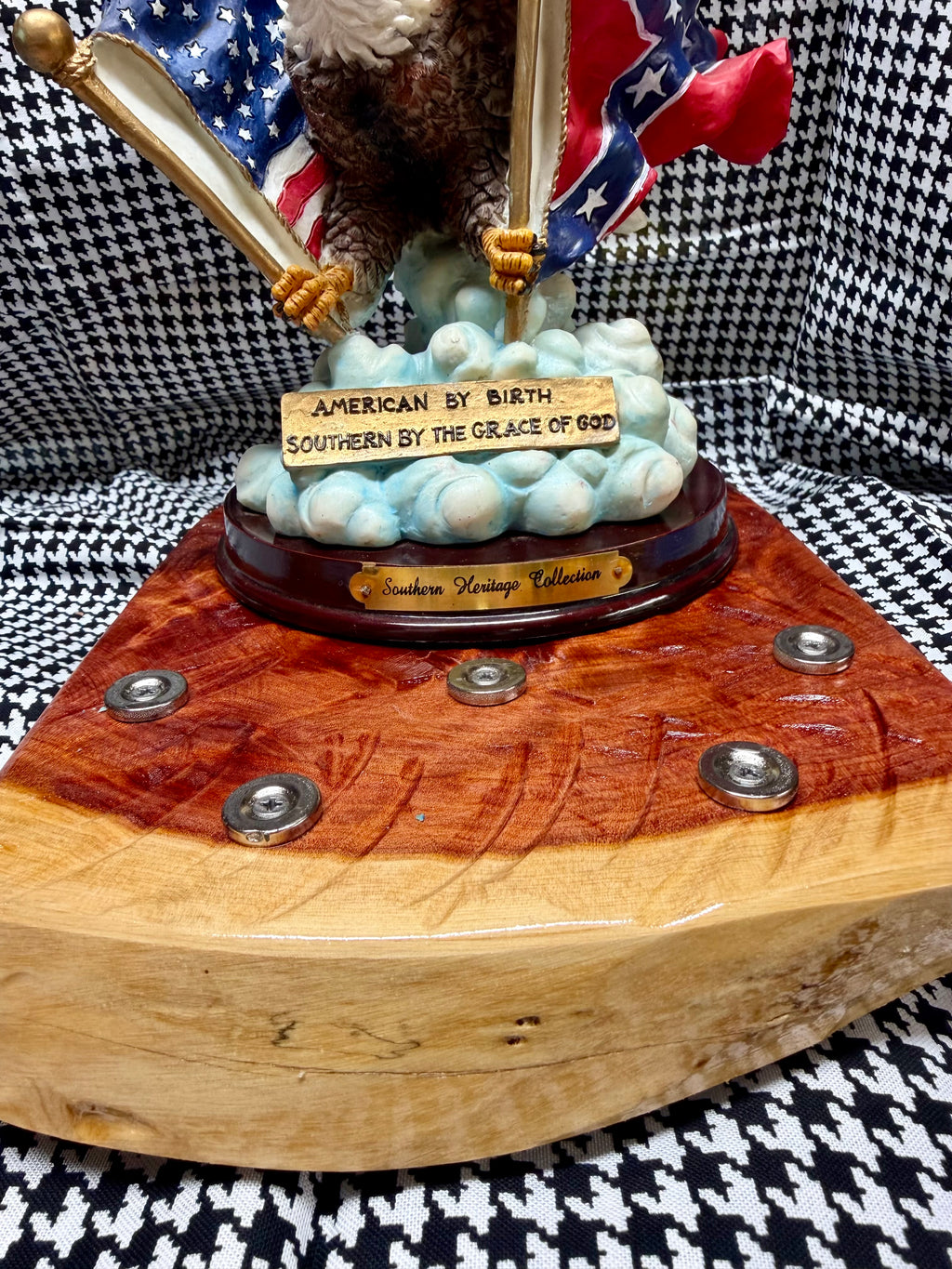 American by Birth, Southern by the Grace of God™ 3-Knife Magnetic Cedar Display
