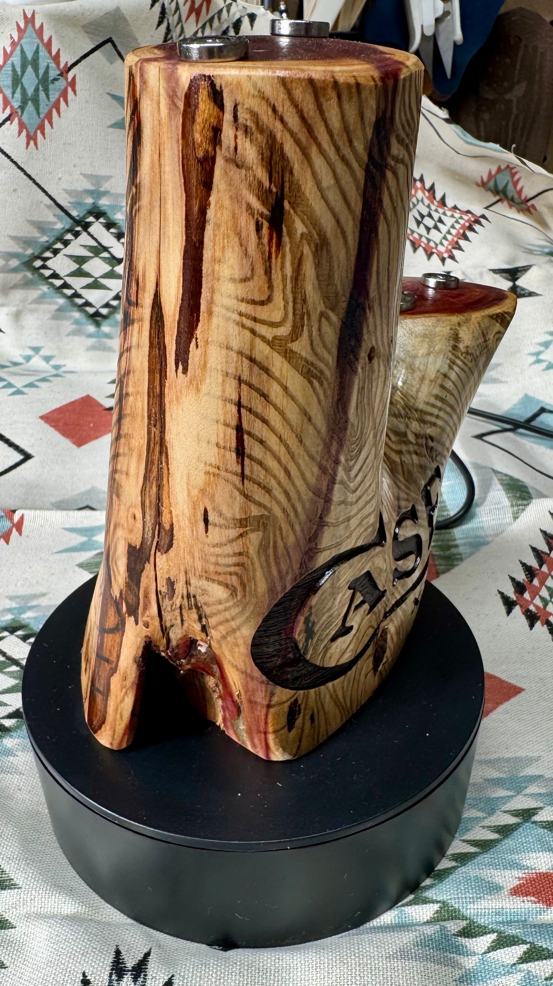 Handcrafted Rotating Cedar Case XX Knife Display – One of A Kind