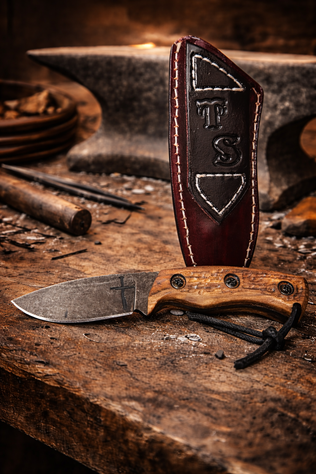 7 Inch "Mini Huntsmen" Fixed Blade Hunting/Skinning EDC Knife