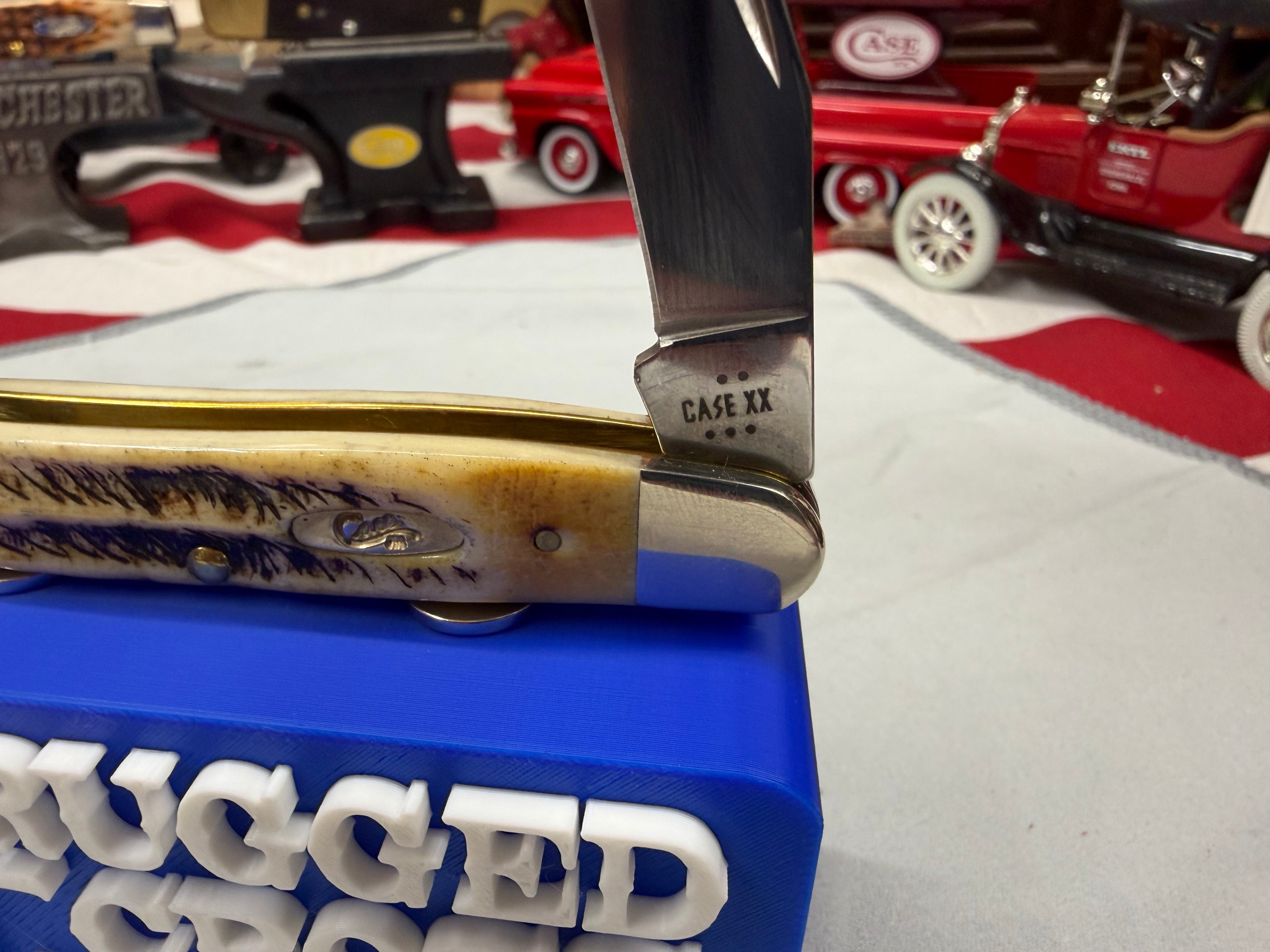 2025 Case XX Muskrat Knife Bonestag Handles Pocket Knife w/ Box USA Stag SS