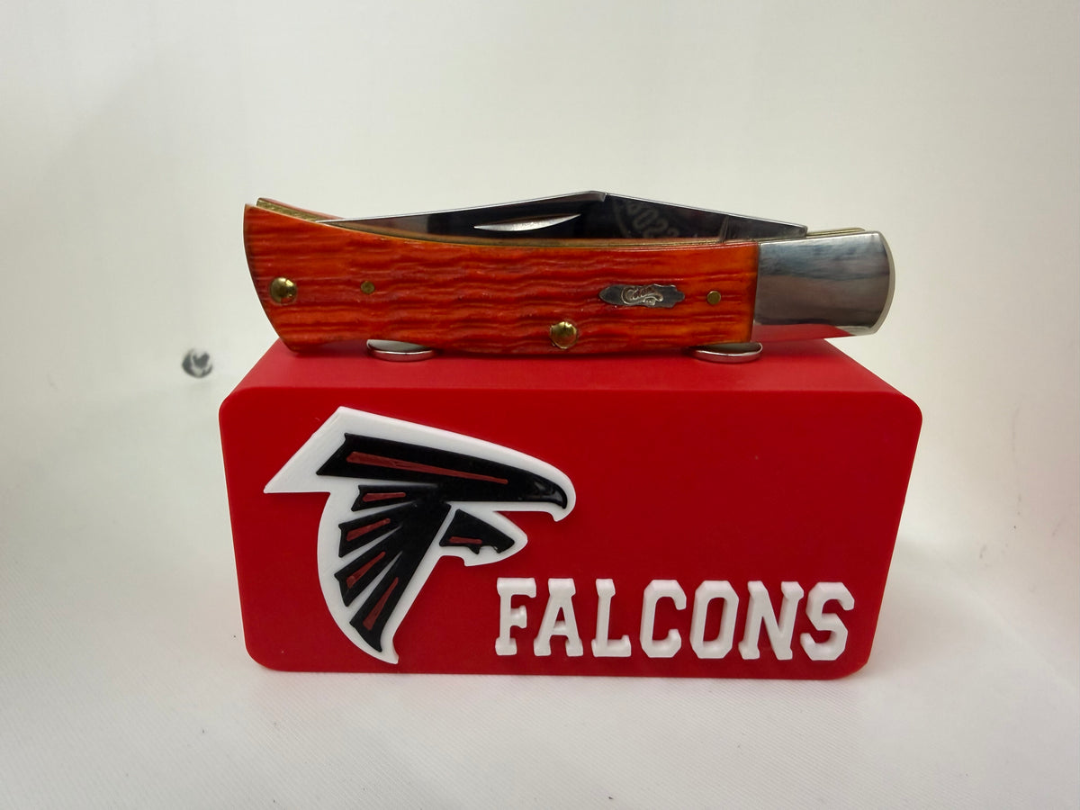 Atlanta Falcons Football Magnetic Pocket Knife Display Stand 3D Printed Red Black White