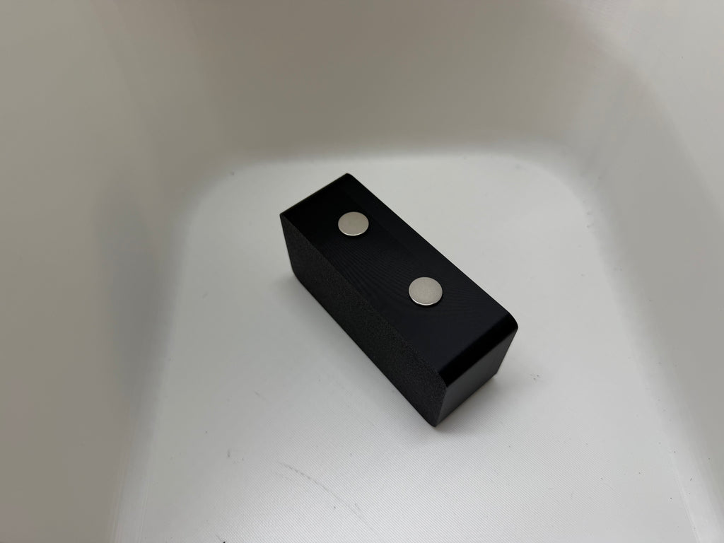 Magnetic Case XX Knife Display Stand – Black & Orange 3D Printed Collector Block (4” x 2” x 1.5”)
