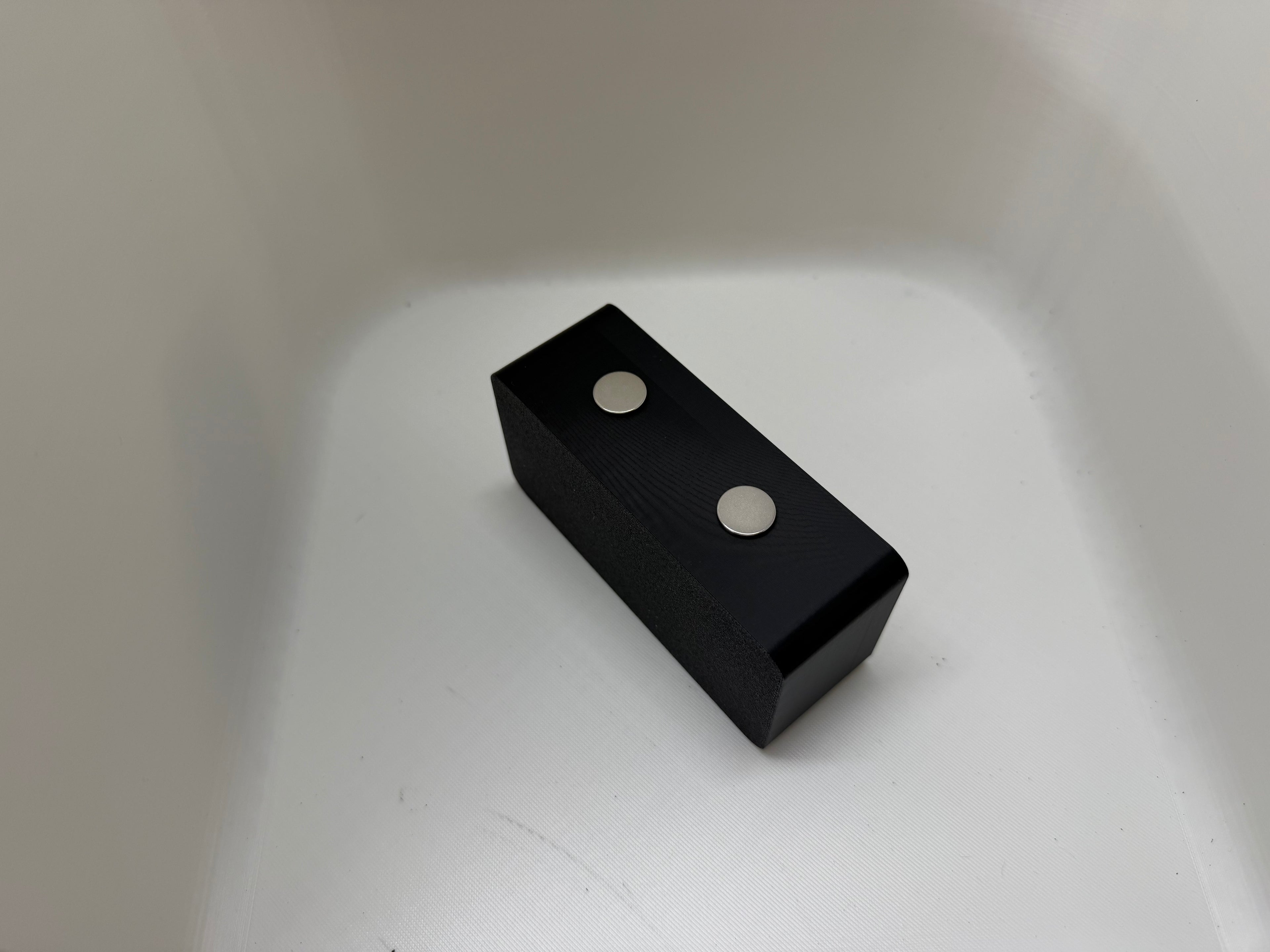 Magnetic Case XX Knife Display Stand – Black & Orange 3D Printed Collector Block (4” x 2” x 1.5”)