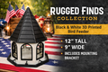 3D Printed Bird Feeder with Mounting Bracket – Black & White Outdoor Feeder | Rugged Finds Collection
