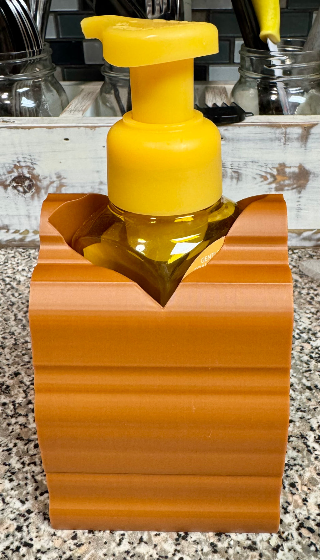 Sasquatch Foaming Soap Dispenser Holder – 3D Printed Rustic Bathroom Decor | Rugged Finds Collection