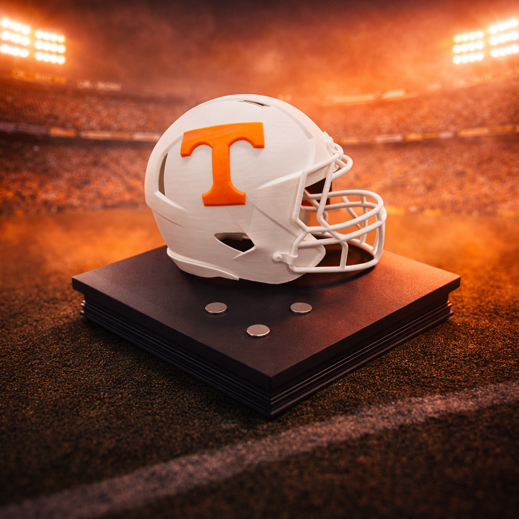 Tennessee Volunteers Helmet Knife Display – Premium 3D Printed Magnetic Stand (8” x 8”)