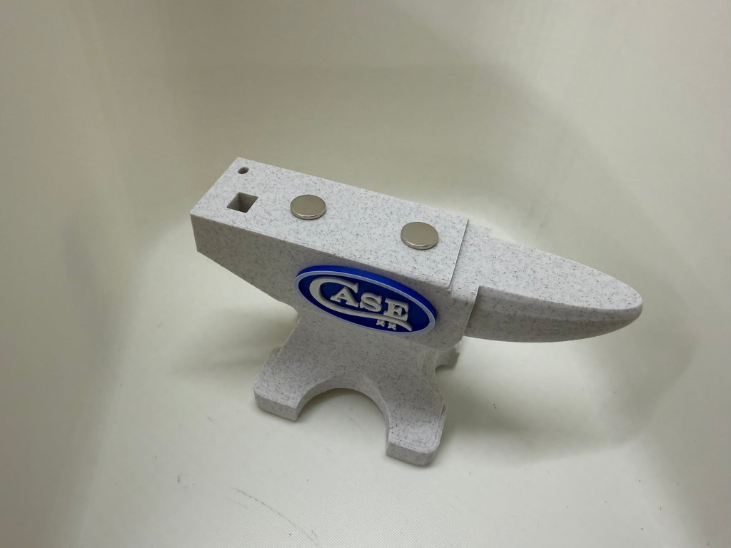 Case XX Magnetic Anvil Knife Display Marble & Blue