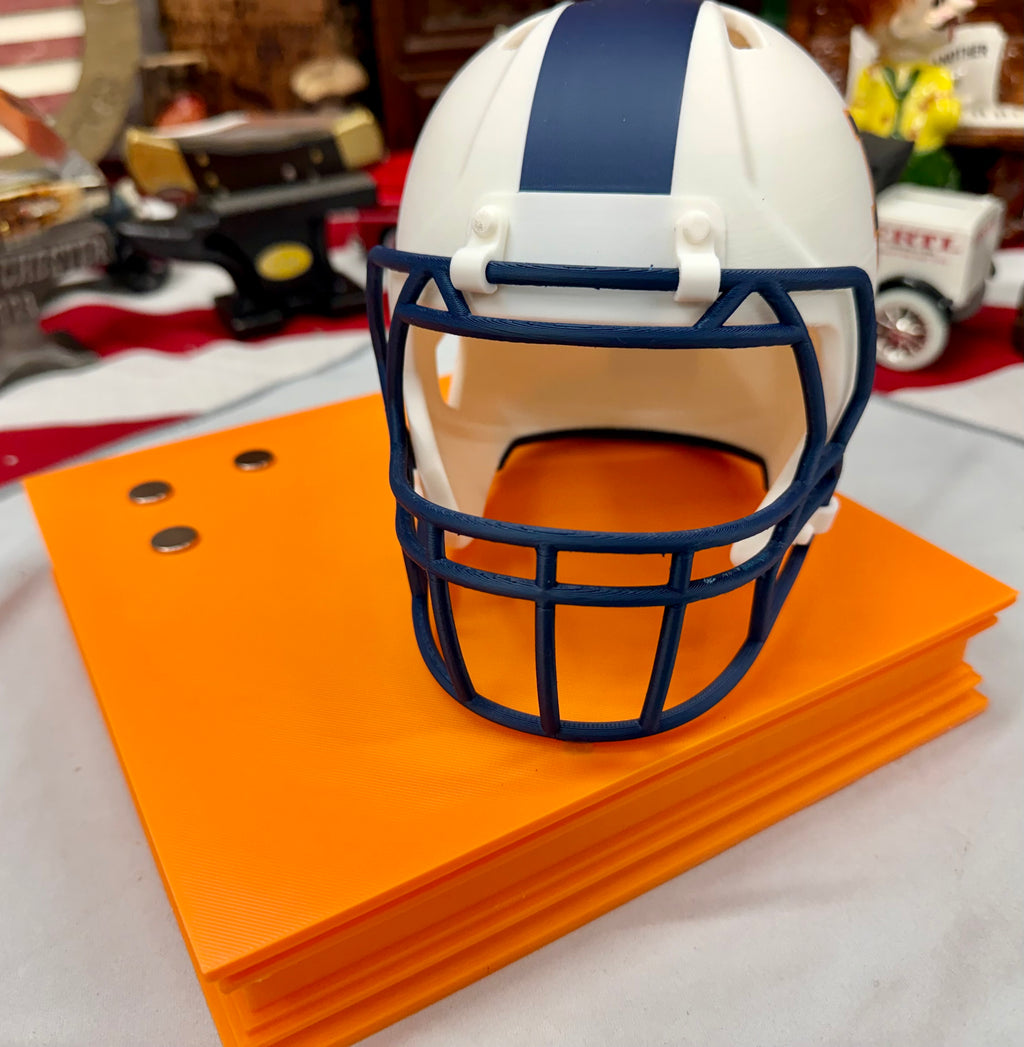 Auburn Tigers Helmet Knife Display – 3D Printed Magnetic Stand (8x8 Platform)