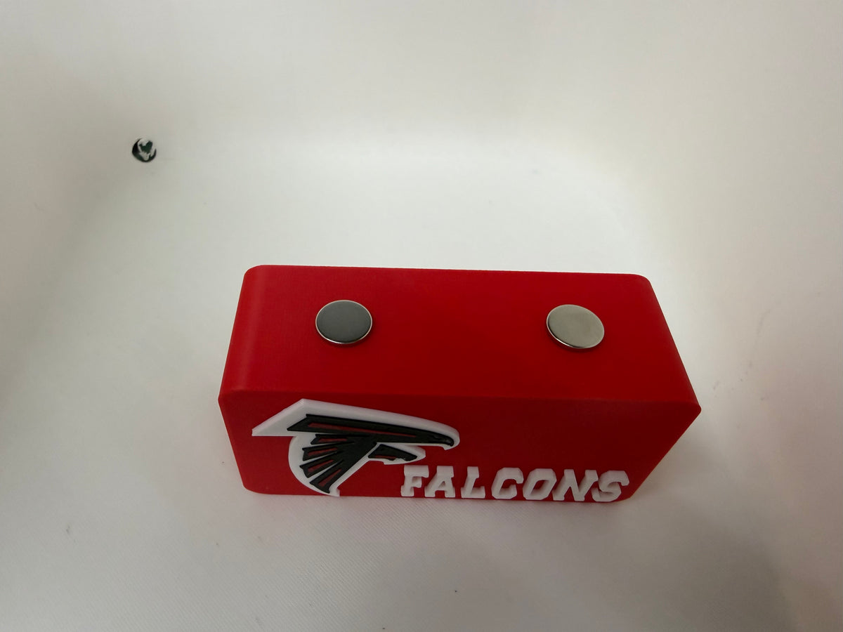 Atlanta Falcons Football Magnetic Pocket Knife Display Stand 3D Printed Red Black White