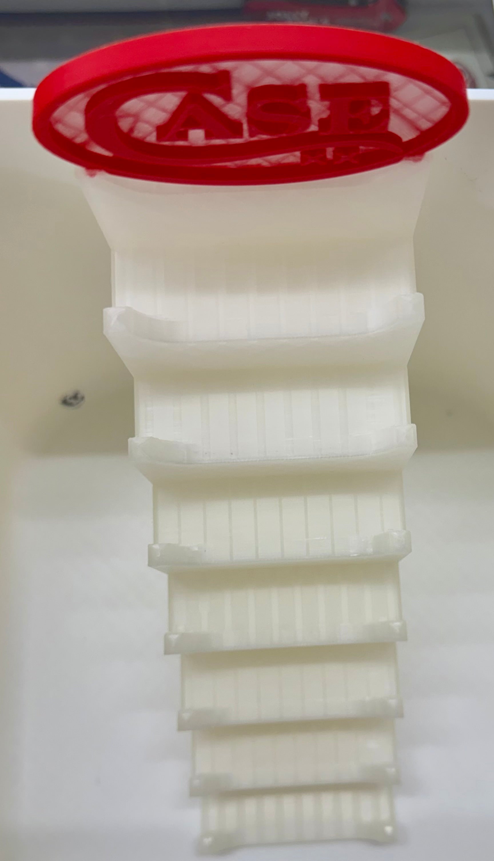 CASE XX 7-Tier 3D Printed Magnetic Knife Display Stand Translucent Collector Display