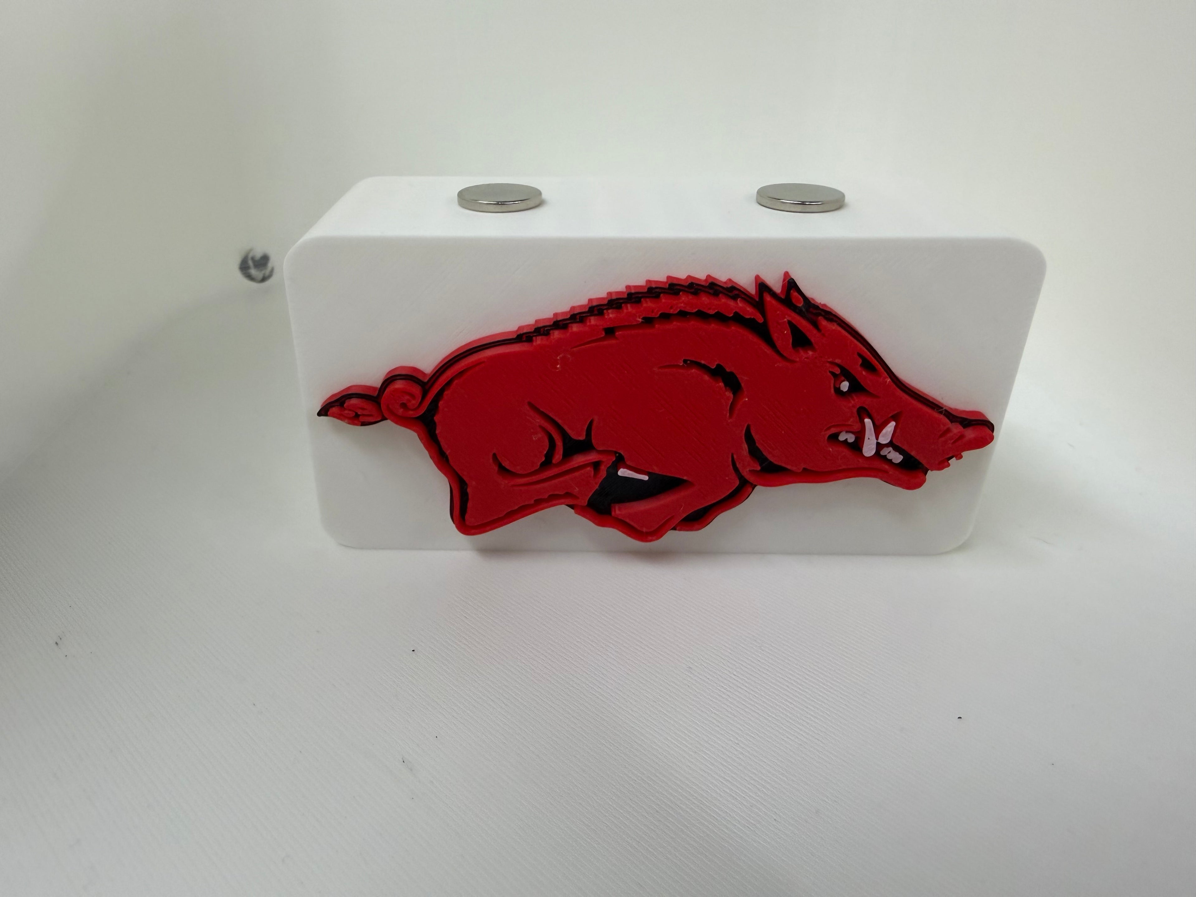 Arkansas Razorbacks Magnetic Pocket Knife Display Block – SEC Team Colors