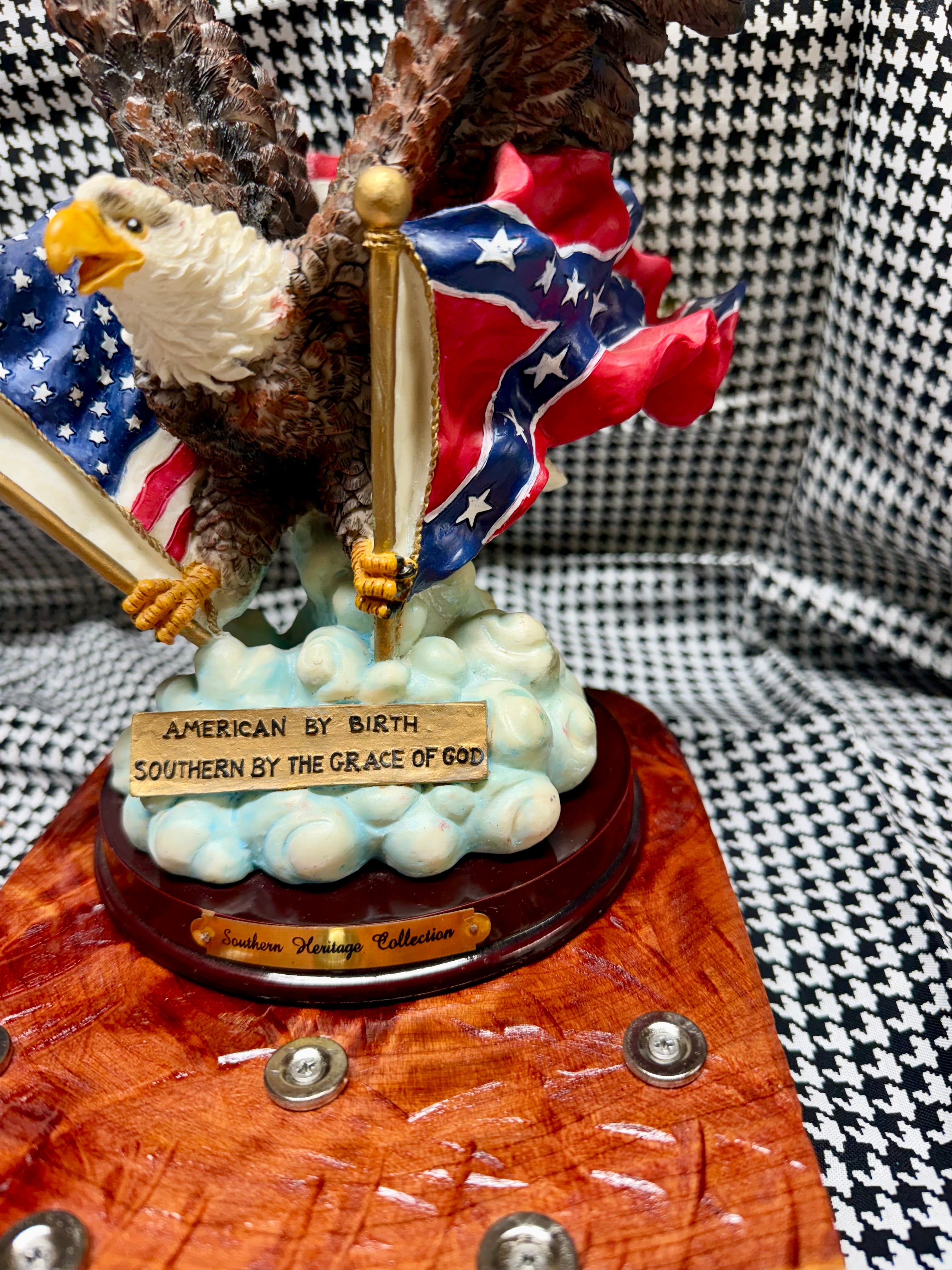 American by Birth, Southern by the Grace of God™ 3-Knife Magnetic Cedar Display