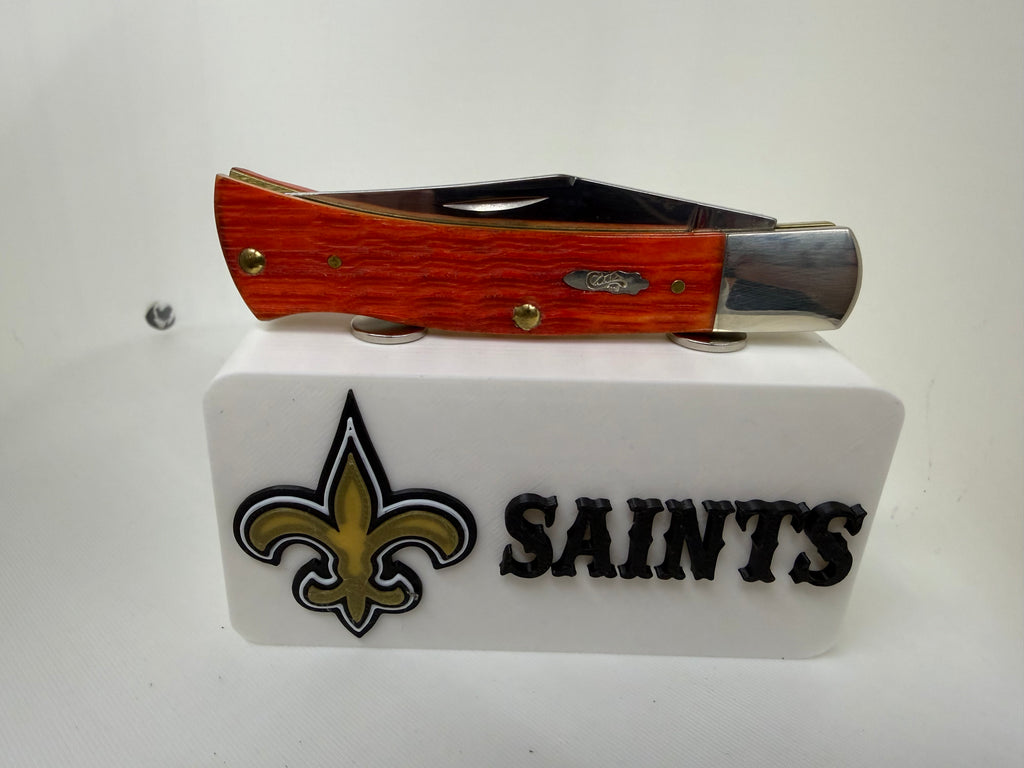 New Orleans Saints Magnetic Pocket Knife Display Block – 3D Printed