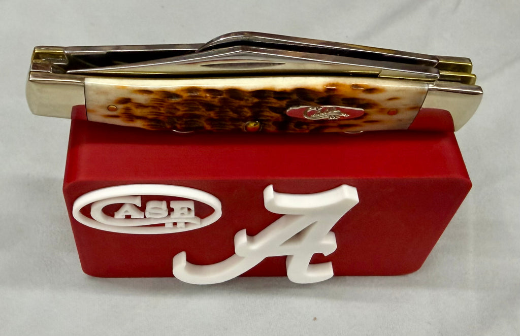 Alabama Crimson Tide Knife Display Stand – Case XX Edition Magnetic 3D Printed EDC Holder (4” x 2” x 1.5”)