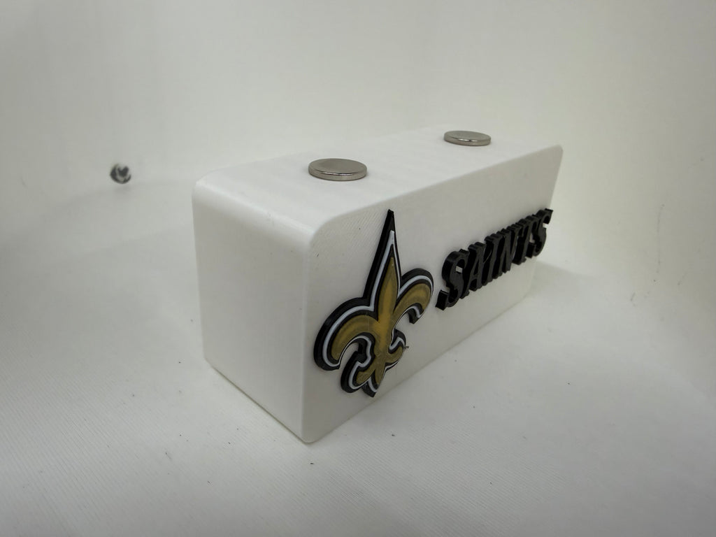 New Orleans Saints Magnetic Pocket Knife Display Block – 3D Printed