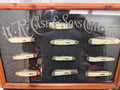 Case XX Smooth Natural Bone 10-Knife Collector Set – Locking Cedar Display Case