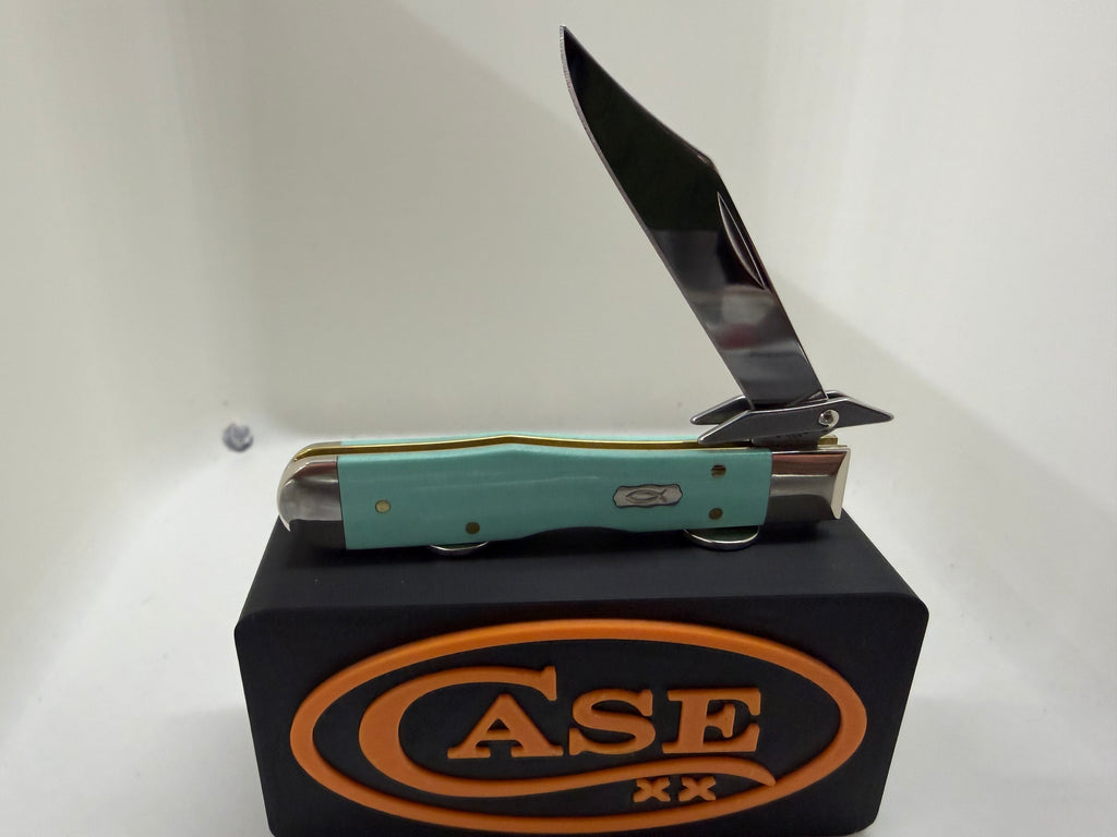 2026 Case XX Seafoam Green G-10 Smooth Cheetah Cub