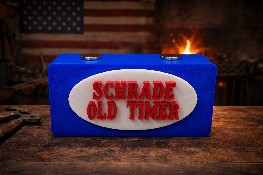 Schrade Old Timer Magnetic Knife Display Red, White & Blue 3D Printed Stand Classic Collector Display