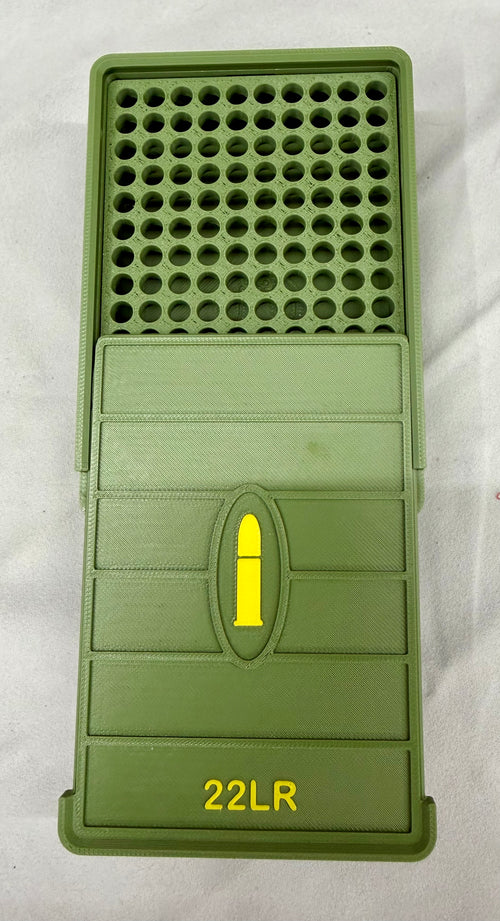 .22LR Tactical Ammo Box – 150 Round Capacity | OD Green Sliding Lock Case