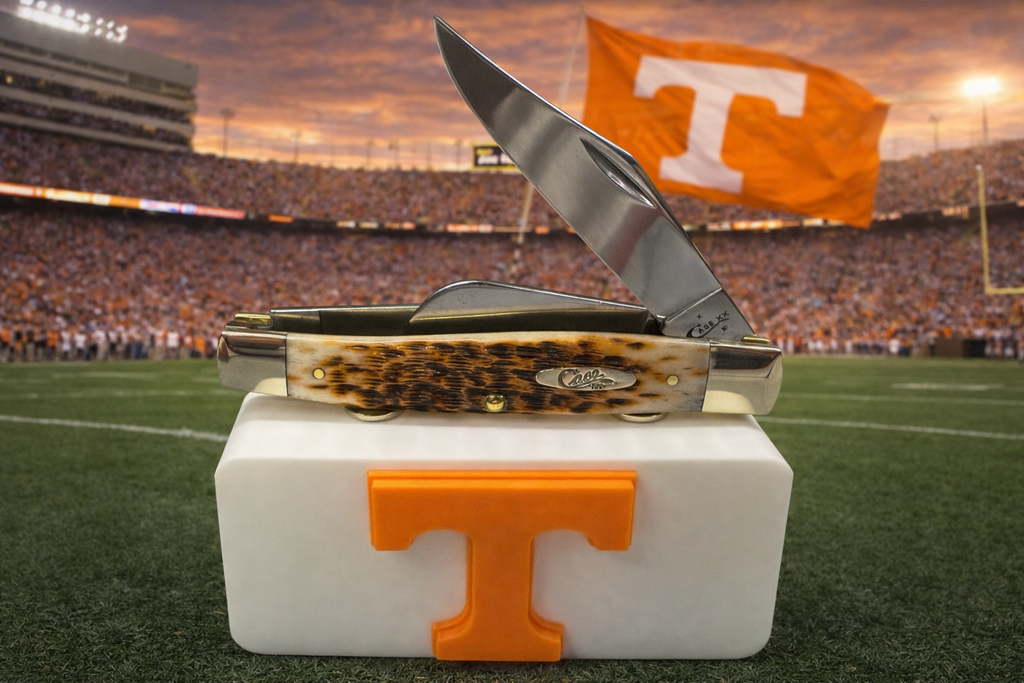 Tennessee Vols “T” Magnetic Knife Display Stand – 3D Printed EDC Holder (4” x 2”)