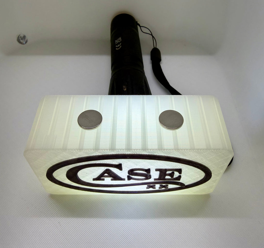 CASE XX 3D Printed Translucent Magnetic Knife Display Block