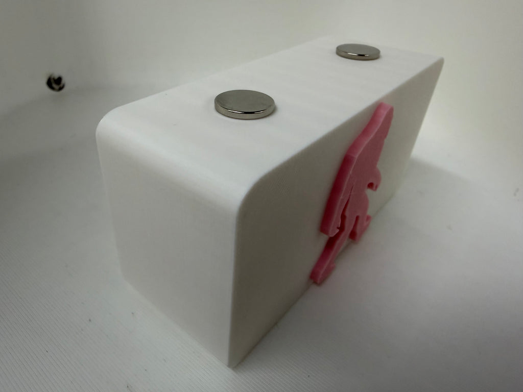 Bigfoot Sasquatch Magnetic Knife Display Block Premium 3D Printed Collector Stand Pink & White