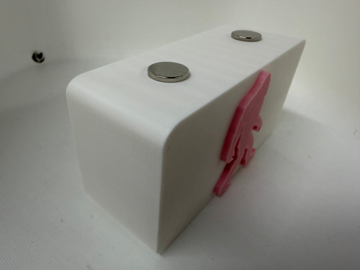 Bigfoot Sasquatch Magnetic Knife Display Block Premium 3D Printed Collector Stand Pink & White
