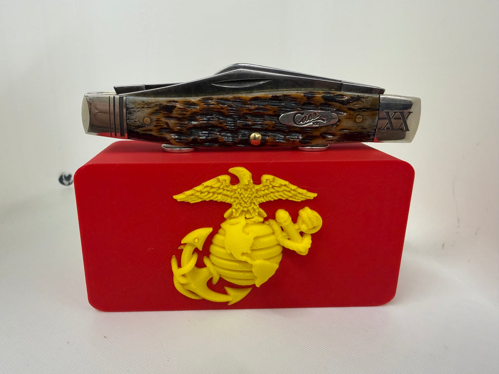 US Marines Magnetic Knife Display Block Premium 3D Printed Collector Stand